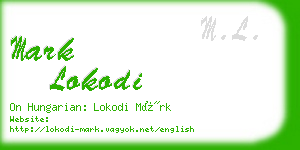 mark lokodi business card